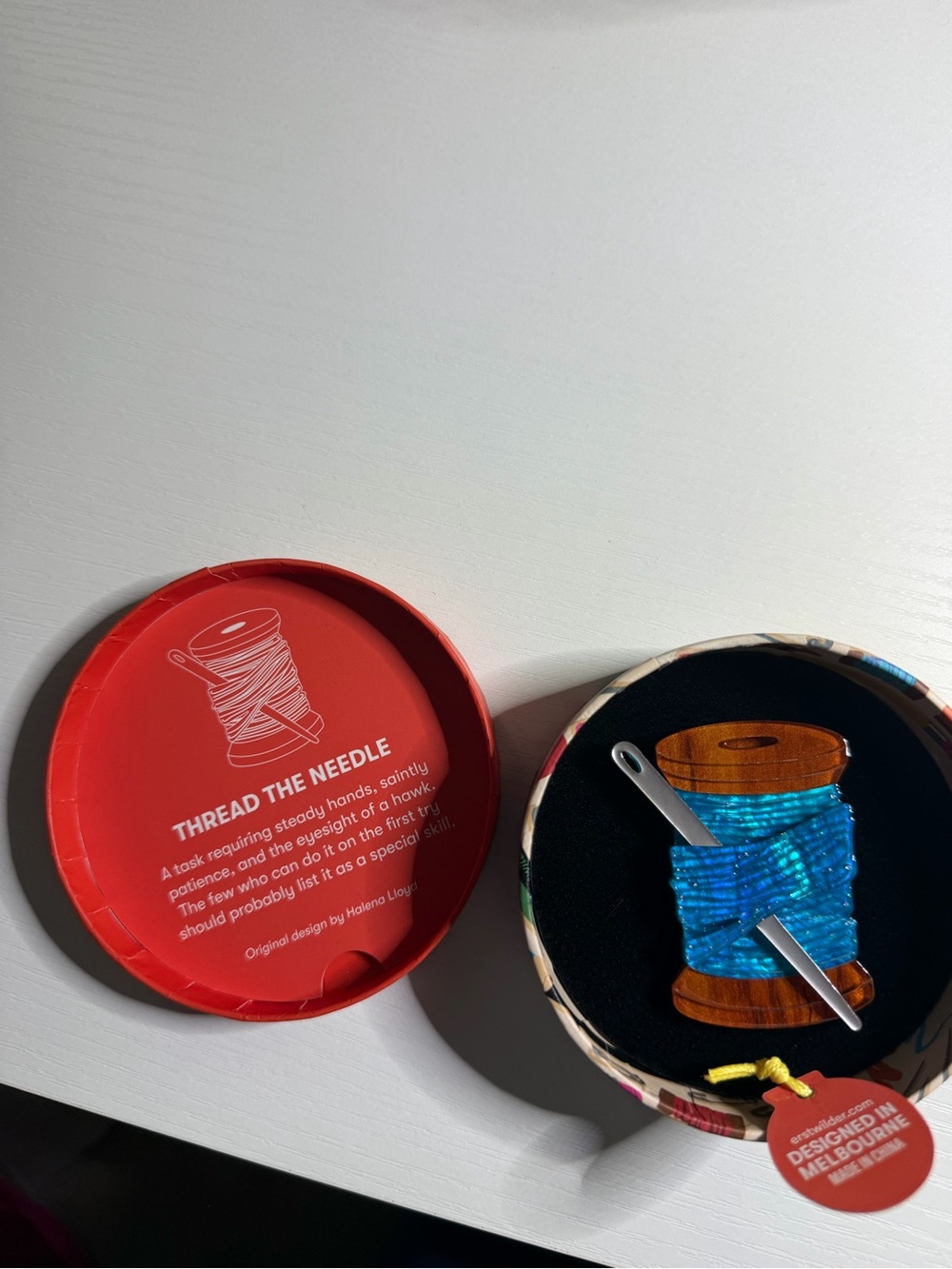 Erstwilder Thread the Needle Brooch